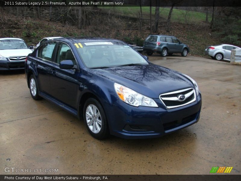 Azurite Blue Pearl / Warm Ivory 2011 Subaru Legacy 2.5i Premium