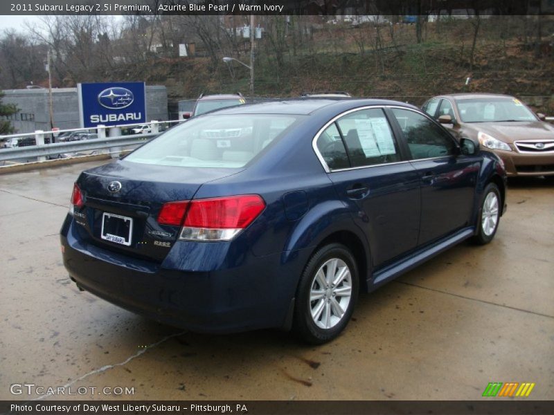 Azurite Blue Pearl / Warm Ivory 2011 Subaru Legacy 2.5i Premium