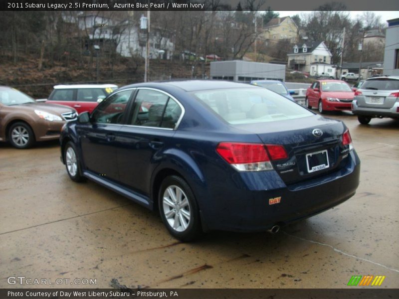 Azurite Blue Pearl / Warm Ivory 2011 Subaru Legacy 2.5i Premium
