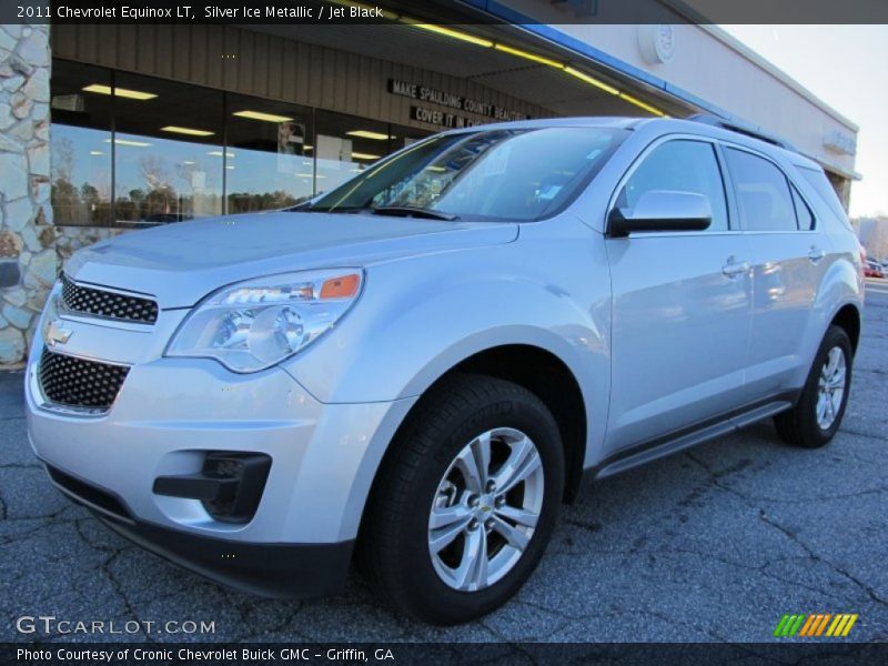 Silver Ice Metallic / Jet Black 2011 Chevrolet Equinox LT