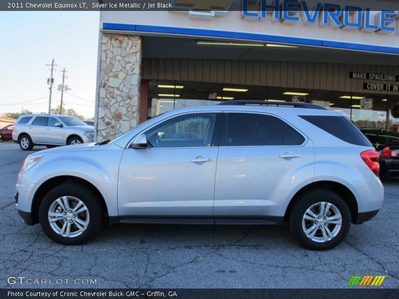 Silver Ice Metallic / Jet Black 2011 Chevrolet Equinox LT