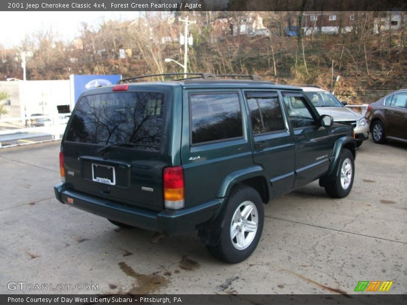 Forest Green Pearlcoat / Agate 2001 Jeep Cherokee Classic 4x4