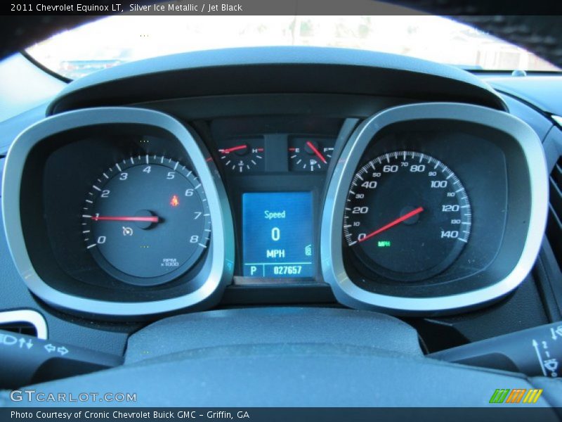 Silver Ice Metallic / Jet Black 2011 Chevrolet Equinox LT