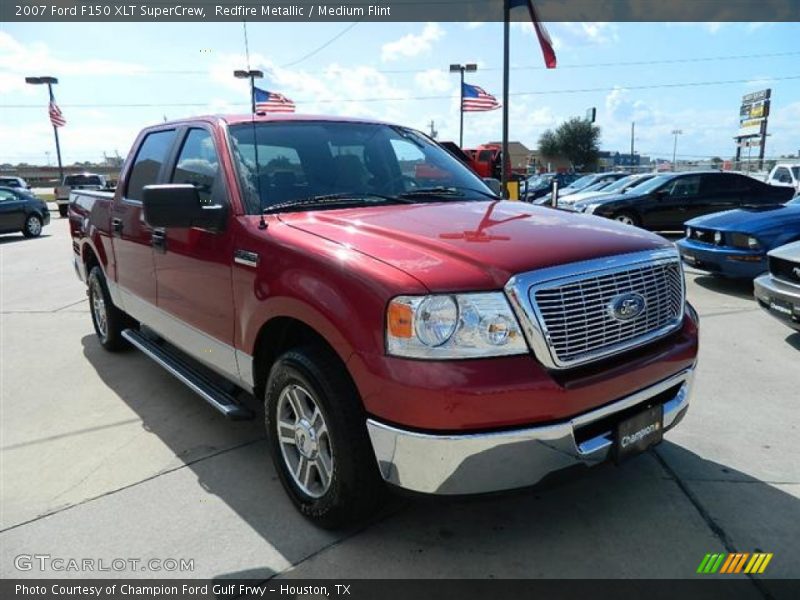 Redfire Metallic / Medium Flint 2007 Ford F150 XLT SuperCrew