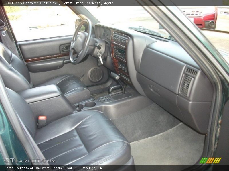 Forest Green Pearlcoat / Agate 2001 Jeep Cherokee Classic 4x4