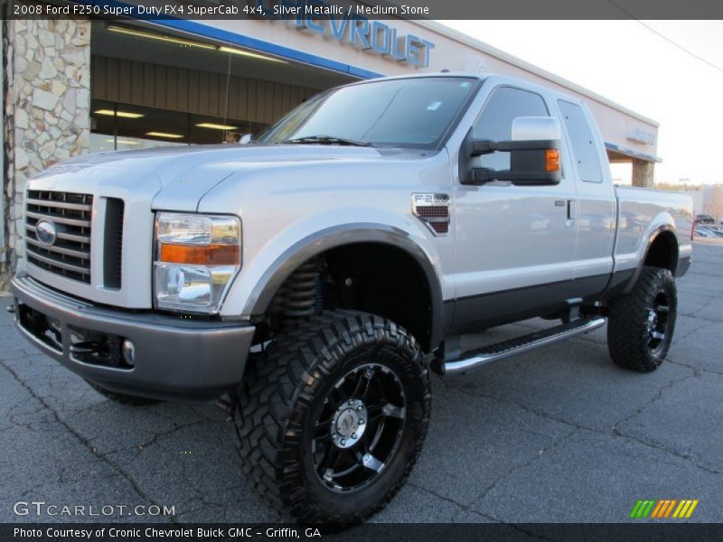 Silver Metallic / Medium Stone 2008 Ford F250 Super Duty FX4 SuperCab 4x4