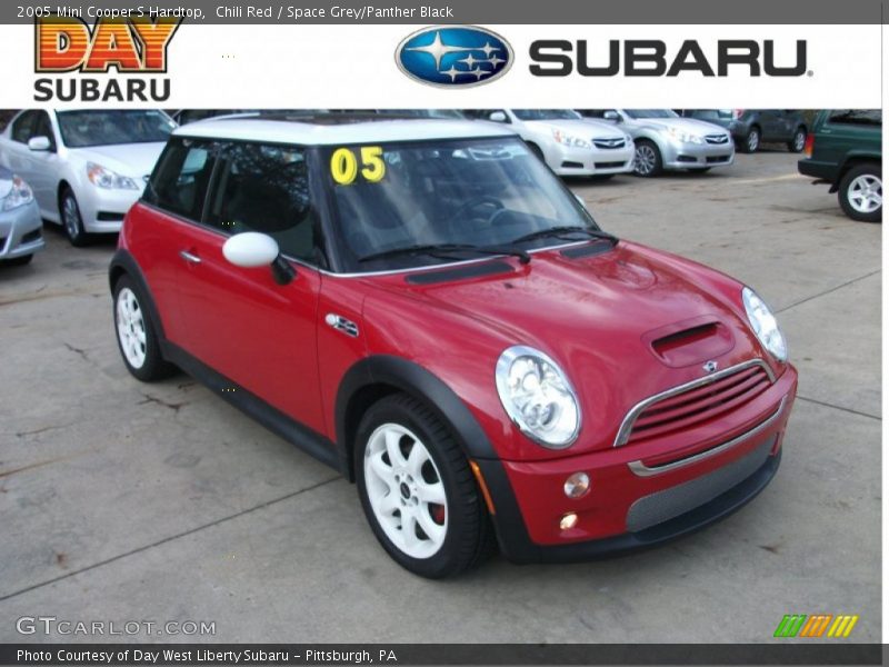 Chili Red / Space Grey/Panther Black 2005 Mini Cooper S Hardtop