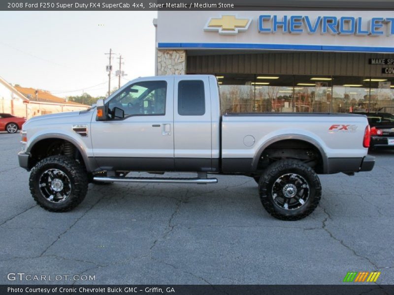 Silver Metallic / Medium Stone 2008 Ford F250 Super Duty FX4 SuperCab 4x4