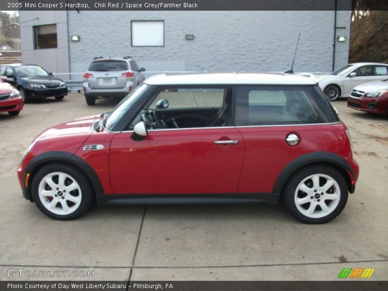 Chili Red / Space Grey/Panther Black 2005 Mini Cooper S Hardtop