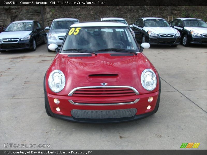 Chili Red / Space Grey/Panther Black 2005 Mini Cooper S Hardtop