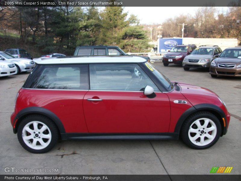 Chili Red / Space Grey/Panther Black 2005 Mini Cooper S Hardtop