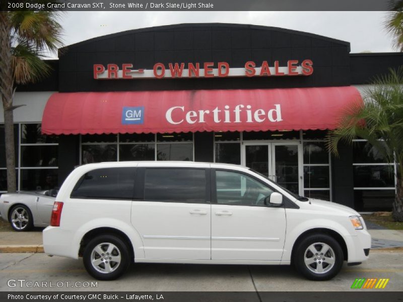 Stone White / Dark Slate/Light Shale 2008 Dodge Grand Caravan SXT
