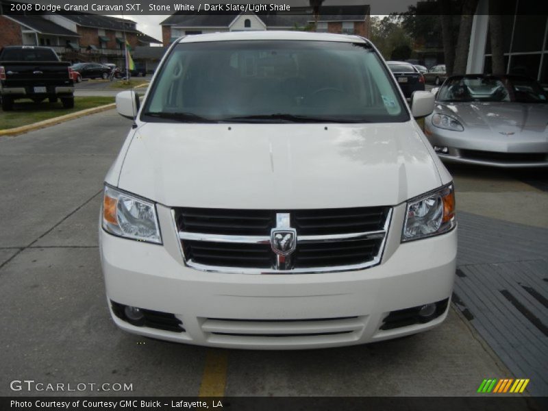 Stone White / Dark Slate/Light Shale 2008 Dodge Grand Caravan SXT