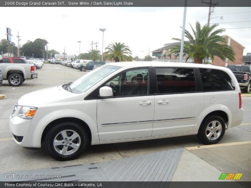 Stone White / Dark Slate/Light Shale 2008 Dodge Grand Caravan SXT
