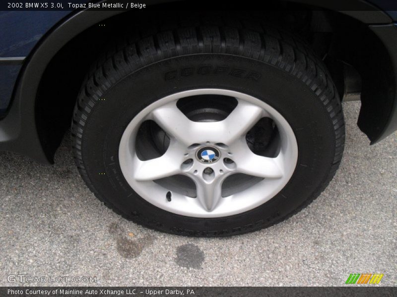 Topaz Blue Metallic / Beige 2002 BMW X5 3.0i