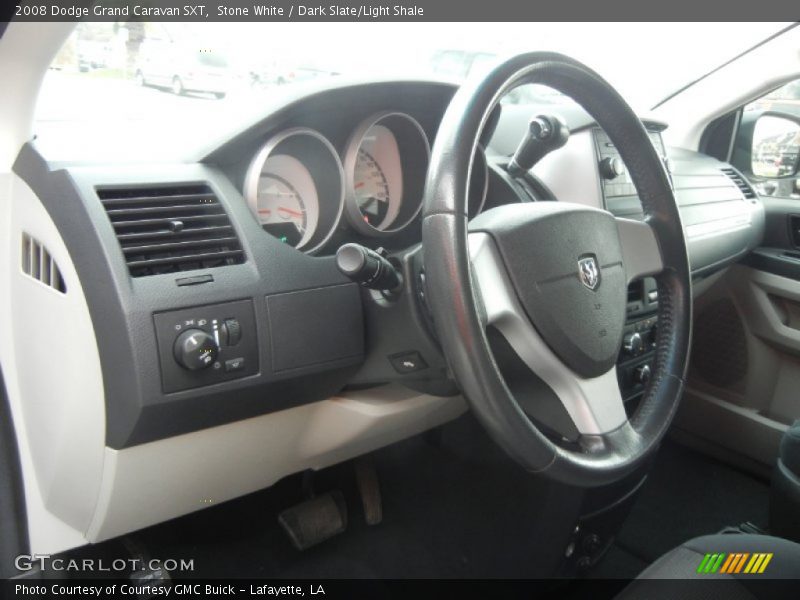 Stone White / Dark Slate/Light Shale 2008 Dodge Grand Caravan SXT