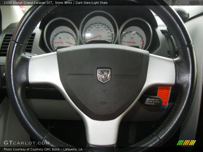 Stone White / Dark Slate/Light Shale 2008 Dodge Grand Caravan SXT