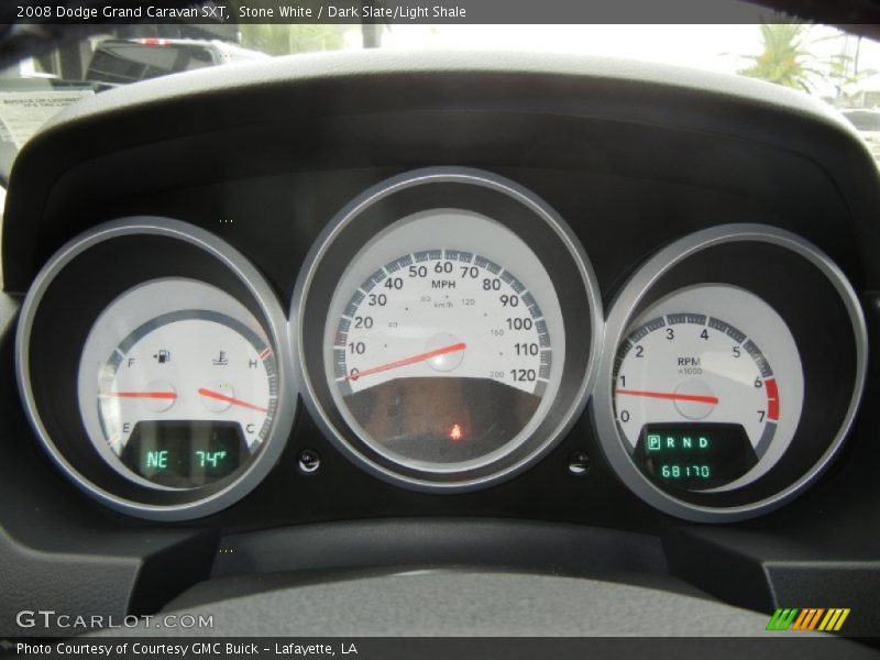 Stone White / Dark Slate/Light Shale 2008 Dodge Grand Caravan SXT