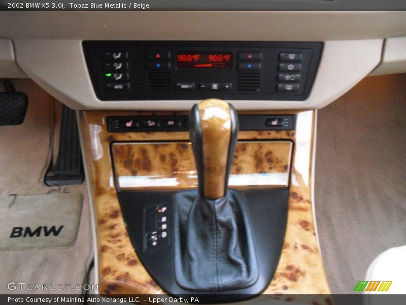 Topaz Blue Metallic / Beige 2002 BMW X5 3.0i