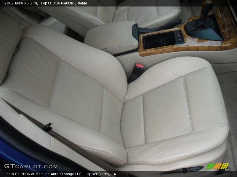 Topaz Blue Metallic / Beige 2002 BMW X5 3.0i