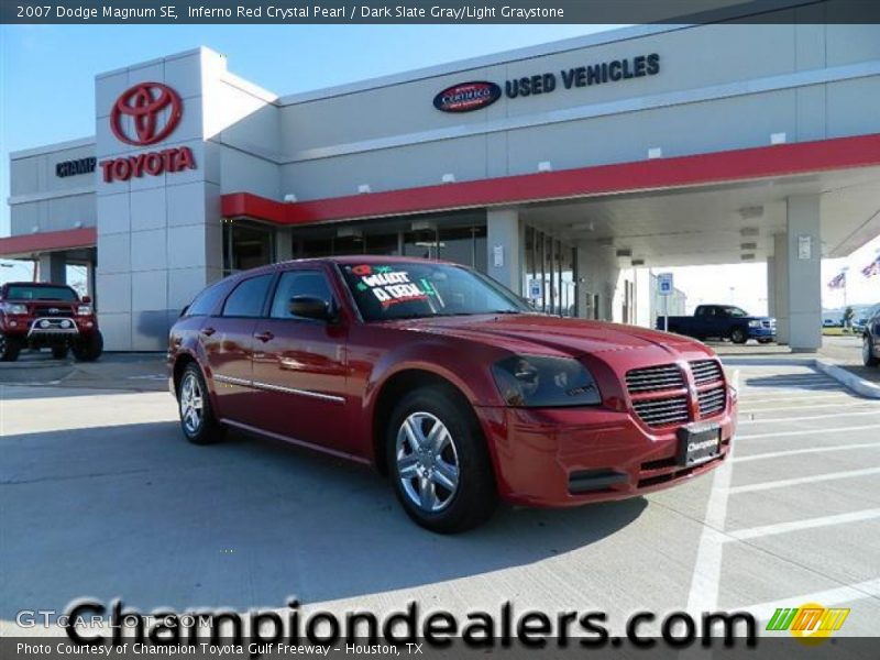 Inferno Red Crystal Pearl / Dark Slate Gray/Light Graystone 2007 Dodge Magnum SE