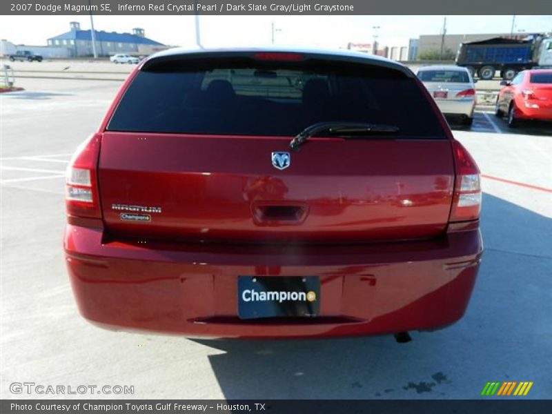 Inferno Red Crystal Pearl / Dark Slate Gray/Light Graystone 2007 Dodge Magnum SE