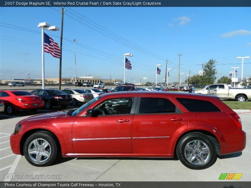 Inferno Red Crystal Pearl / Dark Slate Gray/Light Graystone 2007 Dodge Magnum SE