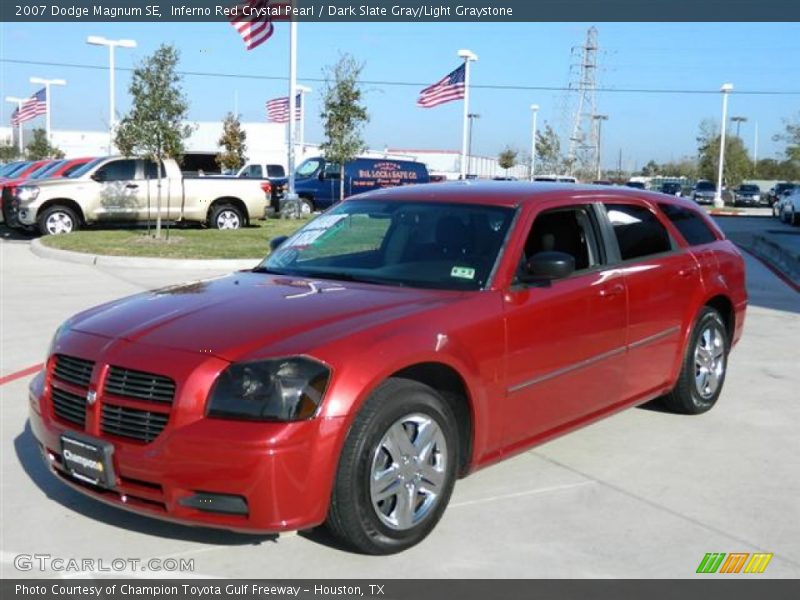 Inferno Red Crystal Pearl / Dark Slate Gray/Light Graystone 2007 Dodge Magnum SE