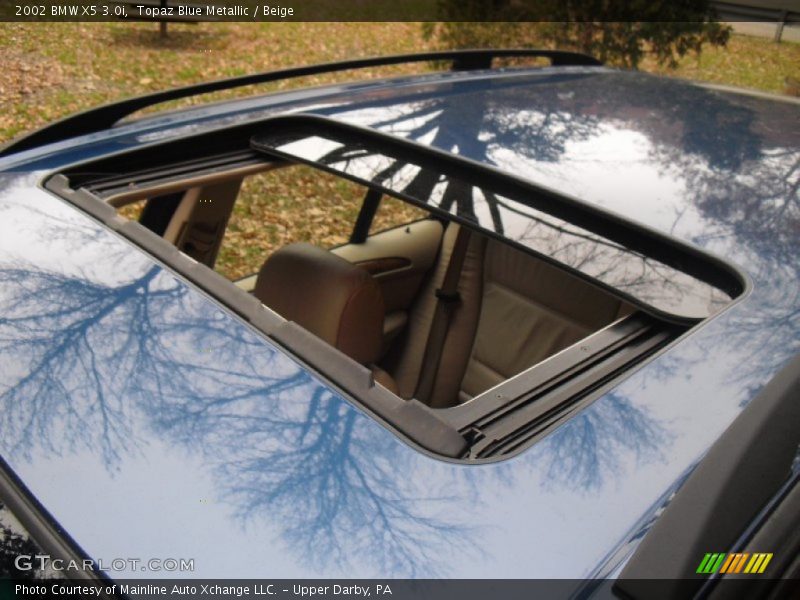 Topaz Blue Metallic / Beige 2002 BMW X5 3.0i