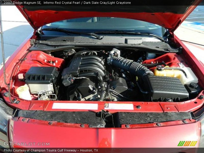 Inferno Red Crystal Pearl / Dark Slate Gray/Light Graystone 2007 Dodge Magnum SE