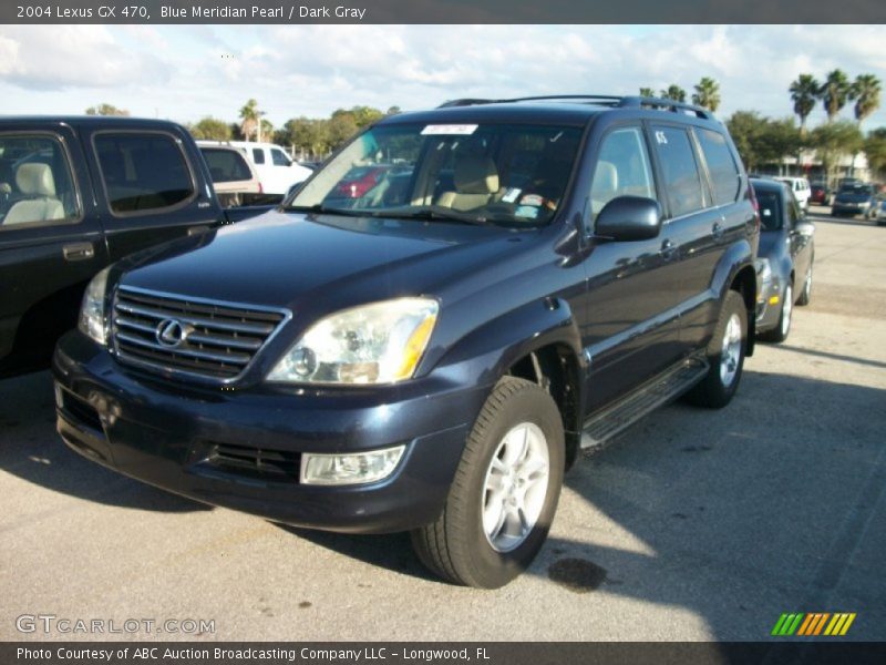 Blue Meridian Pearl / Dark Gray 2004 Lexus GX 470