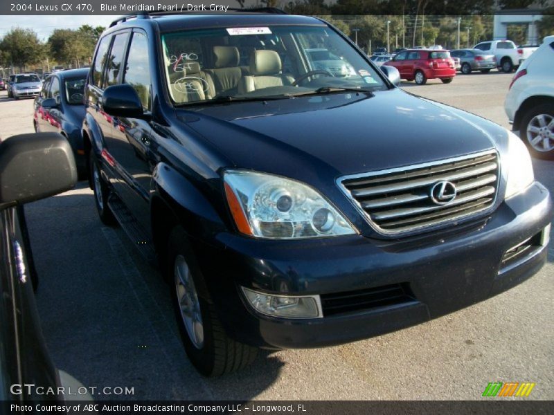 Blue Meridian Pearl / Dark Gray 2004 Lexus GX 470