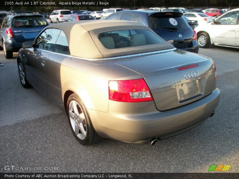 Alpaka Beige Metallic / Beige 2005 Audi A4 1.8T Cabriolet