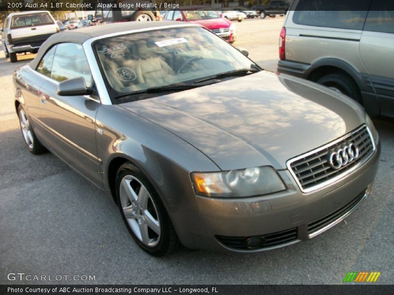 Alpaka Beige Metallic / Beige 2005 Audi A4 1.8T Cabriolet