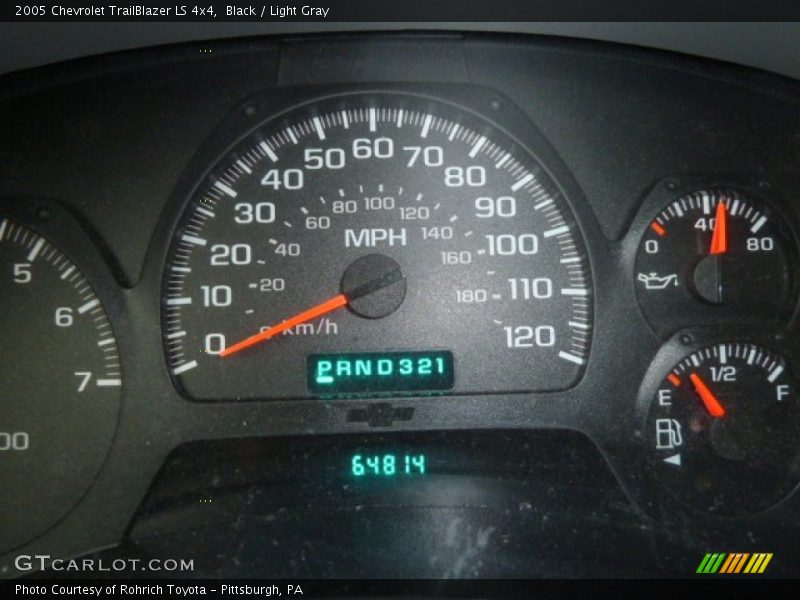Black / Light Gray 2005 Chevrolet TrailBlazer LS 4x4