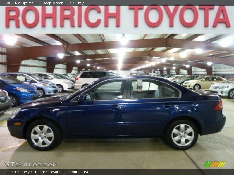 Deep Ocean Blue / Gray 2008 Kia Optima LX