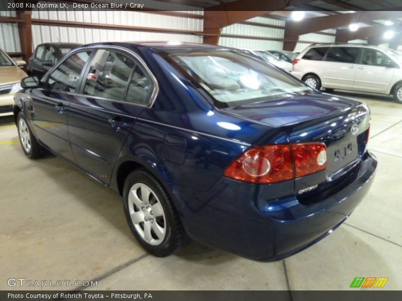 Deep Ocean Blue / Gray 2008 Kia Optima LX