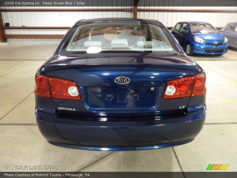 Deep Ocean Blue / Gray 2008 Kia Optima LX