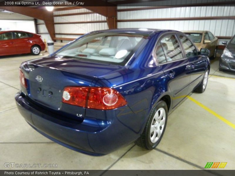 Deep Ocean Blue / Gray 2008 Kia Optima LX