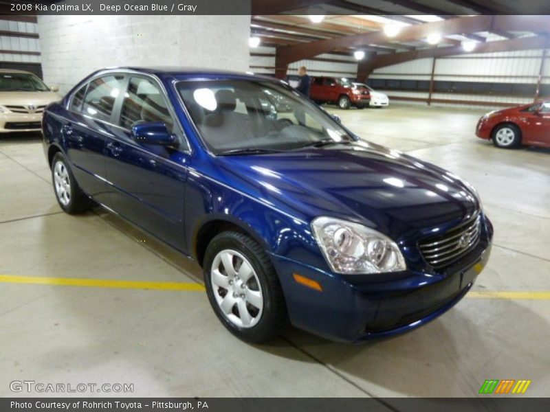 Deep Ocean Blue / Gray 2008 Kia Optima LX