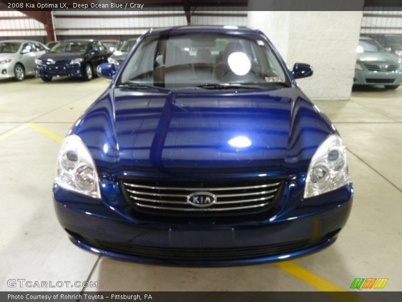 Deep Ocean Blue / Gray 2008 Kia Optima LX