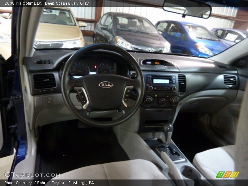 Deep Ocean Blue / Gray 2008 Kia Optima LX