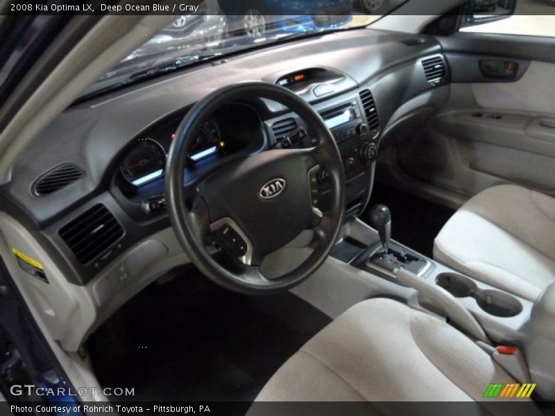 Deep Ocean Blue / Gray 2008 Kia Optima LX
