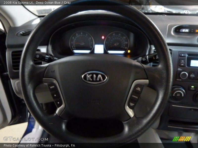 Deep Ocean Blue / Gray 2008 Kia Optima LX