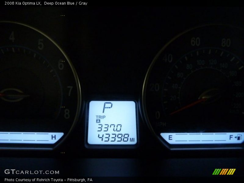 Deep Ocean Blue / Gray 2008 Kia Optima LX