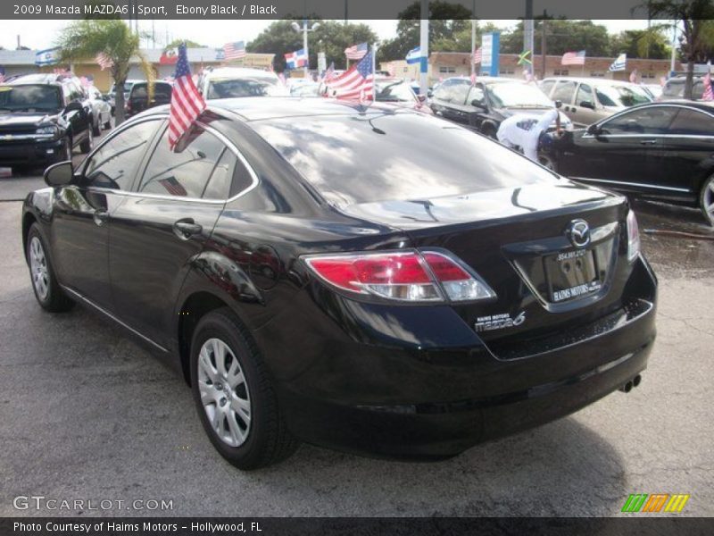 Ebony Black / Black 2009 Mazda MAZDA6 i Sport