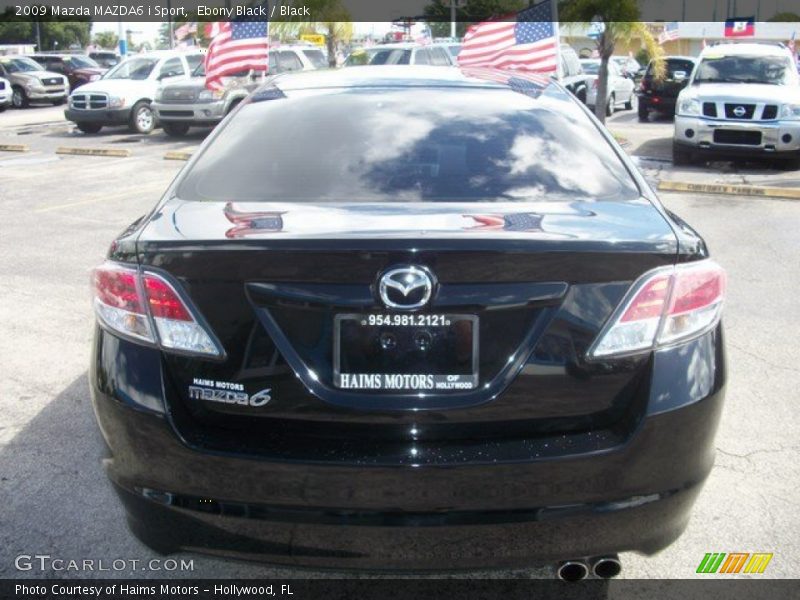 Ebony Black / Black 2009 Mazda MAZDA6 i Sport