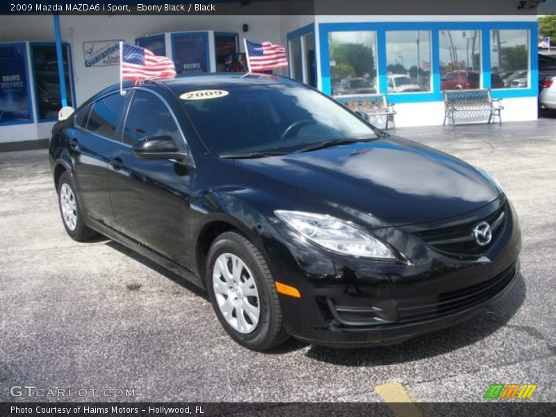 Ebony Black / Black 2009 Mazda MAZDA6 i Sport