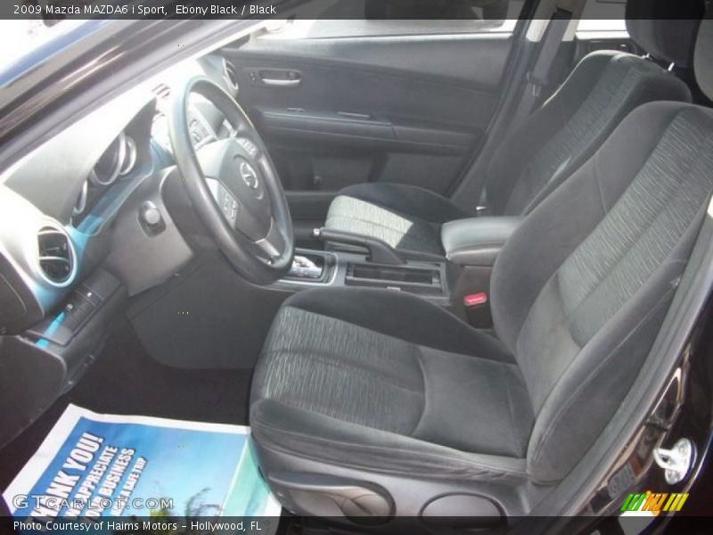 Ebony Black / Black 2009 Mazda MAZDA6 i Sport
