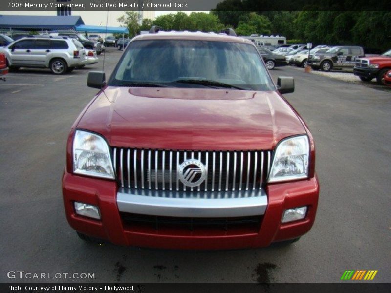 Vivid Red Metallic / Charcoal Black 2008 Mercury Mountaineer